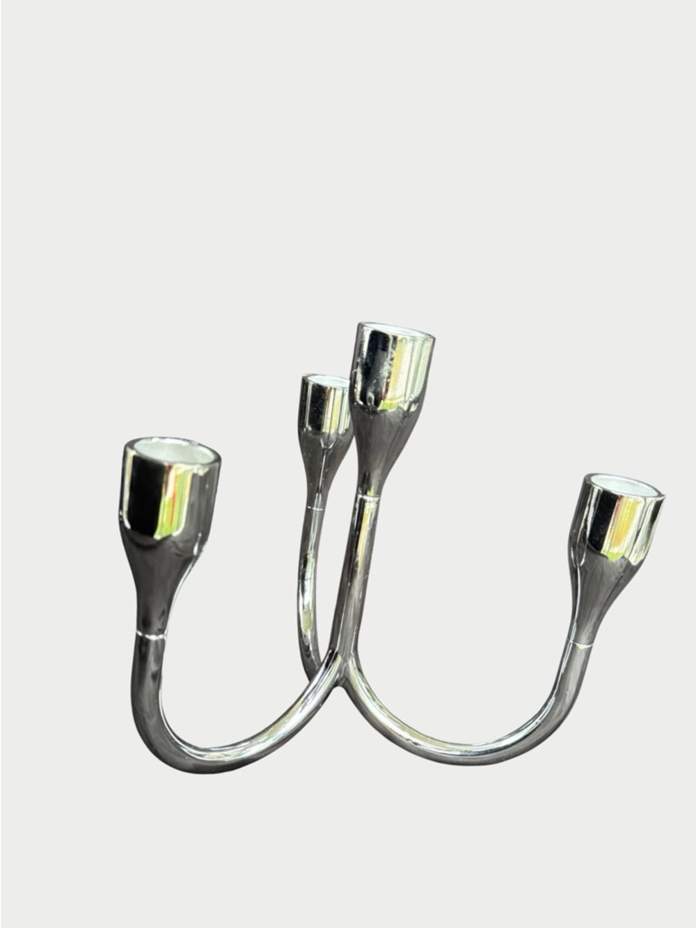 4 Arm Silver Candleholder UMBRA
